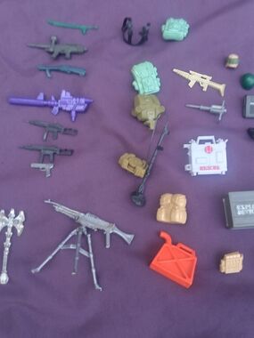 Vintage 80s Gi Joe Hasbro Action Figure Accessory Set